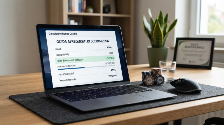 Calcolatore requisiti di puntata per bonus casino online